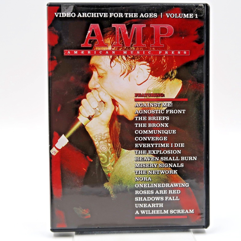 AMP Magazine Video Archive for the Ages Vol 1 DVD 2005 Against Me Agnostic Front